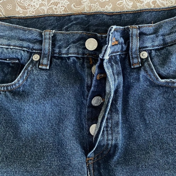 H&M Uni Jean 2 Unisex Jeans Dark Denim - Picture 5 of 7